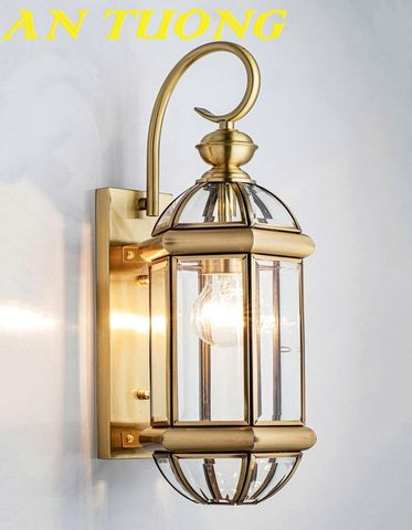 Đèn tường cổ điển ngoài trời bằng đồng cao cấp trang trí biệt thự cổ điển