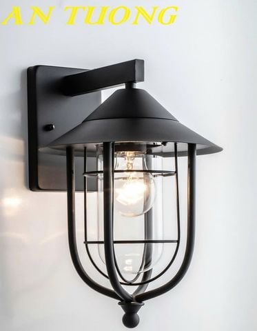 Đèn treo tường cổ điển ngoài trời trang trí hàng rào sân vườn đẹp