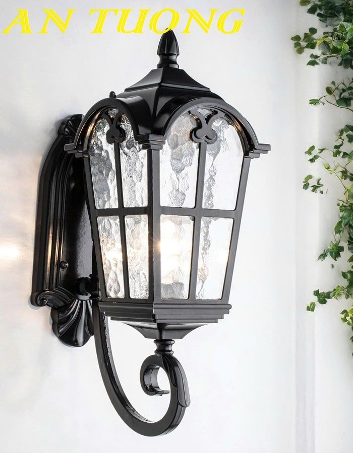 Đèn treo tường cổ điển ngoài trời trang trí hàng rào sân vườn đẹp 0166