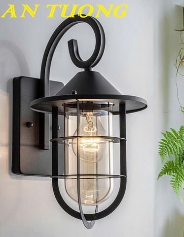 Đèn tường cổ điển ngoài trời trang trí hàng rào sân vườn