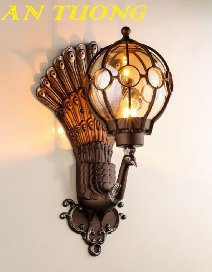 Đèn tường cổ điển ngoài trời trang trí hàng rào sân vườn 0152