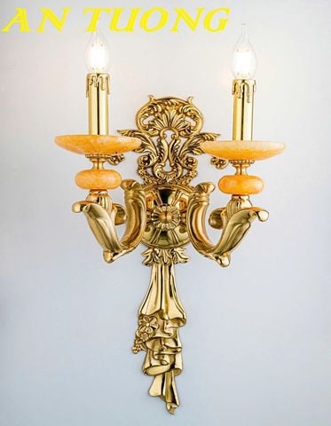  Đèn tường bằng đồng cổ điển cao cấp trang trí nội thất biệt thự 002 