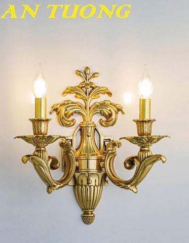 Đèn tường bằng đồng cổ điển cao cấp trang trí nội thất biệt thự