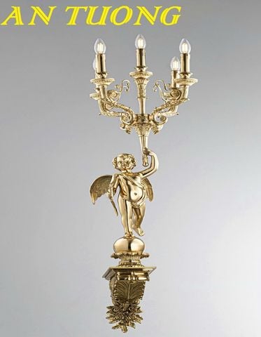 Đèn tường bằng đồng cổ điển cao cấp trang trí nội thất biệt thự