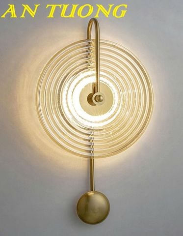 Đèn tường hình tròn trang trí decor phong cách wabi sabi