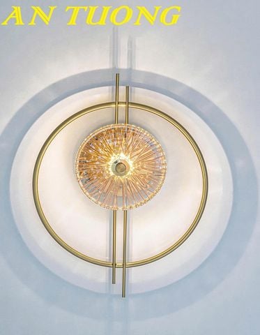 Đèn tường hình tròn trang trí decor phong cách wabi sabi