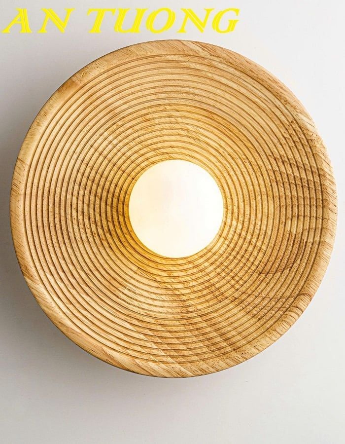 Đèn tường hình tròn trang trí decor phong cách wabi sabi 017