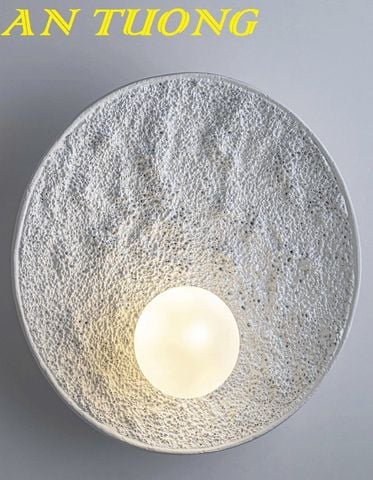 Đèn tường hình tròn trang trí decor phong cách wabi sabi