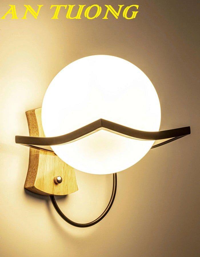 Đèn tường hình tròn trang trí decor phong cách wabi sabi 019