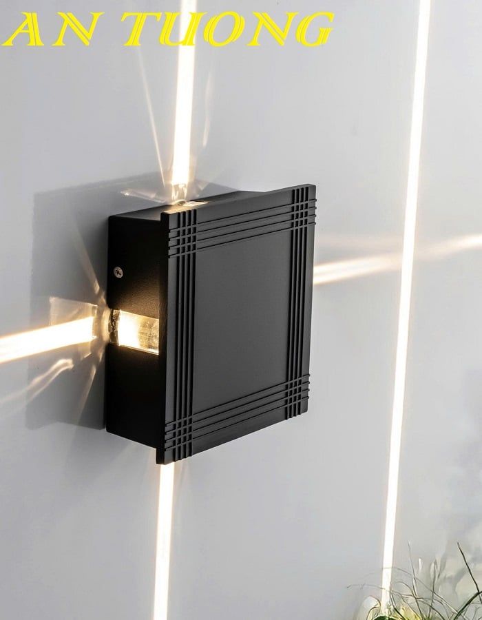 Đèn tường LED trang trí ngoại thất tường rào sân vườn ngoài trời 074