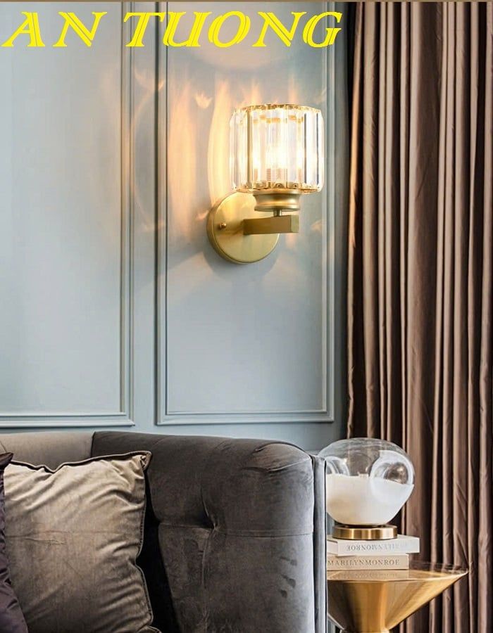 Đèn tường pha lê đẹp hiện đại decor trang trí nội thất 034