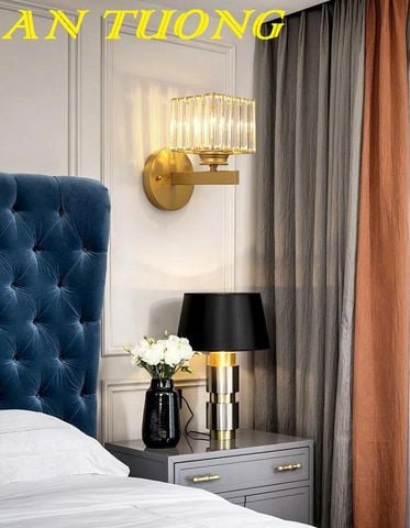 Đèn tường pha lê đẹp hiện đại decor trang trí nội thất