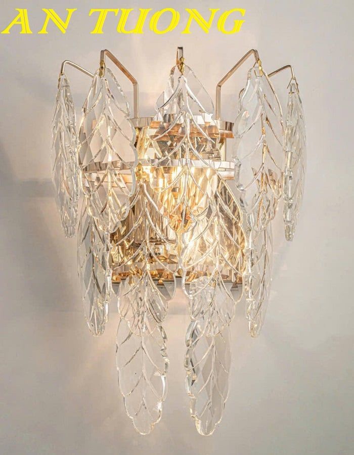 Đèn tường pha lê đẹp hiện đại decor trang trí nội thất 063