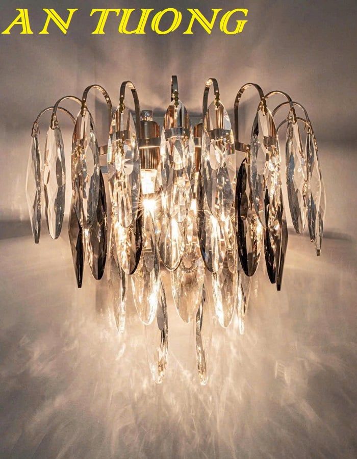 Đèn tường pha lê đẹp hiện đại decor trang trí nội thất 066