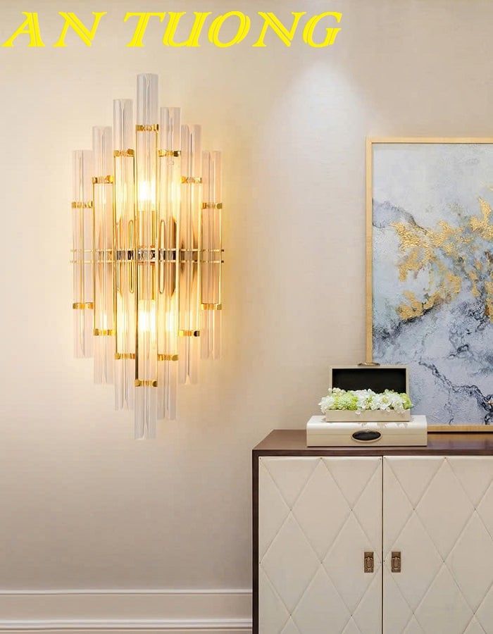 Đèn tường pha lê đẹp hiện đại decor trang trí nội thất 080