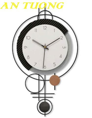  Đồng hồ treo tường trang trí phòng khách đẹp 007 