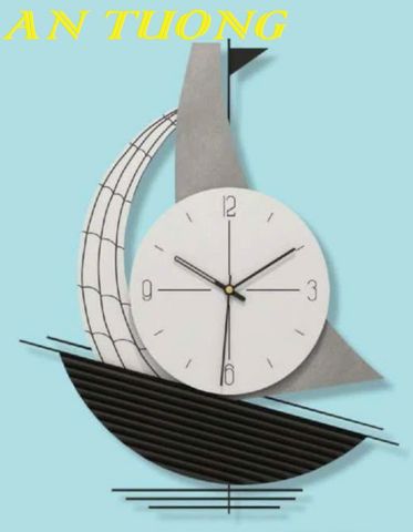  Đồng hồ treo tường trang trí phòng khách đẹp 008 