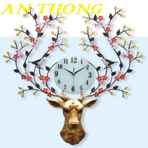  Đồng hồ treo tường trang trí phòng khách đẹp 014 