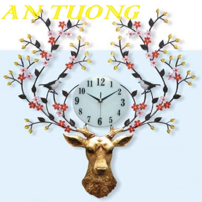 Đồng hồ treo tường trang trí phòng khách đẹp 014