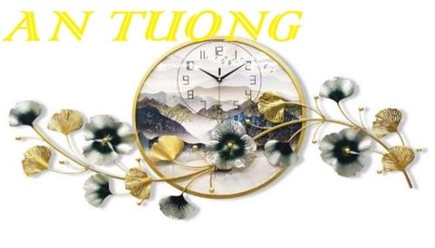  Đồng hồ treo tường trang trí phòng khách đẹp 017 