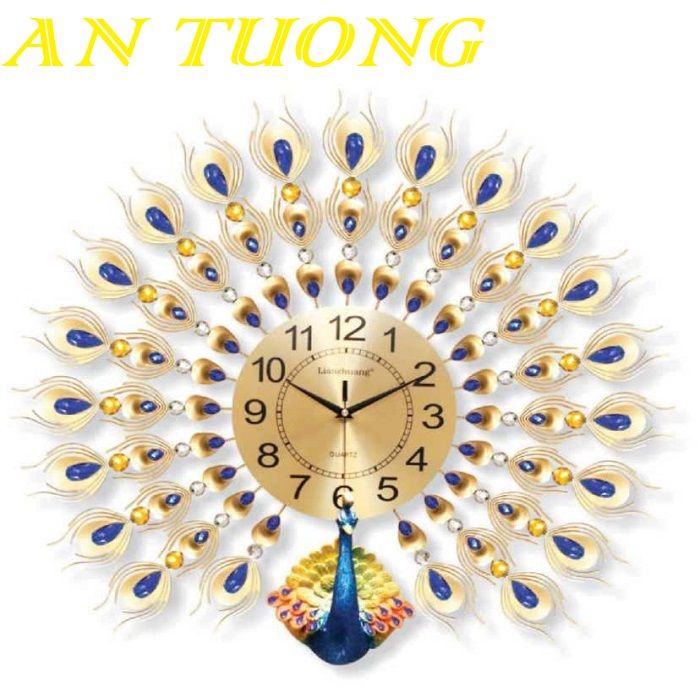Đồng hồ treo tường trang trí phòng khách đẹp 021