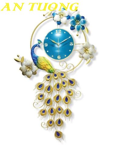  Đồng hồ treo tường chim không tước trang trí phòng khách đẹp 025 