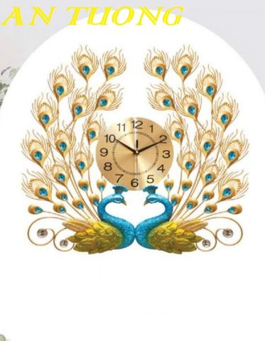  Đồng hồ treo tường chim không tước trang trí phòng khách đẹp 026 