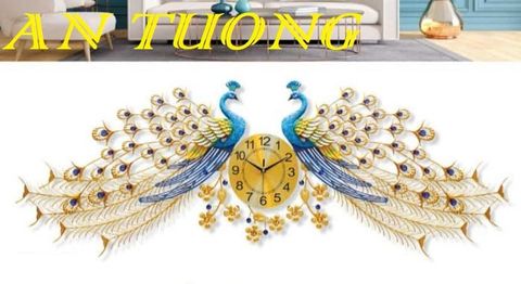  Đồng hồ treo tường chim không tước trang trí phòng khách đẹp 027 