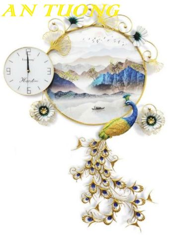  Đồng hồ treo tường chim không tước trang trí phòng khách đẹp 029 