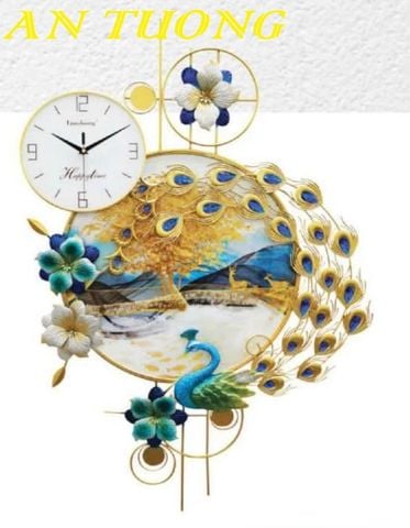  Đồng hồ treo tường chim không tước trang trí phòng khách đẹp 030 