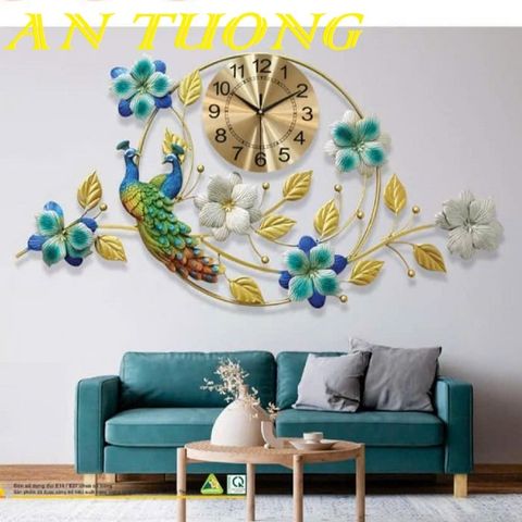  Đồng hồ treo tường chim không tước trang trí phòng khách đẹp 032 
