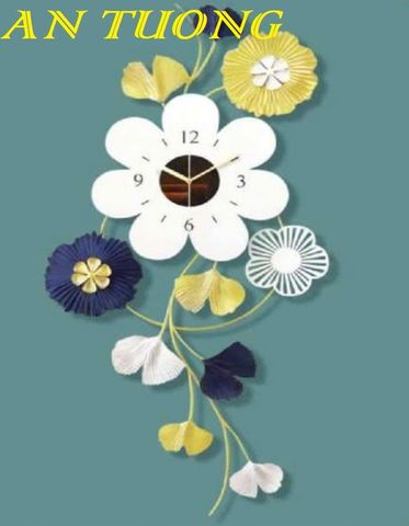  Đồng hồ treo tường trang trí phòng khách đẹp 036 