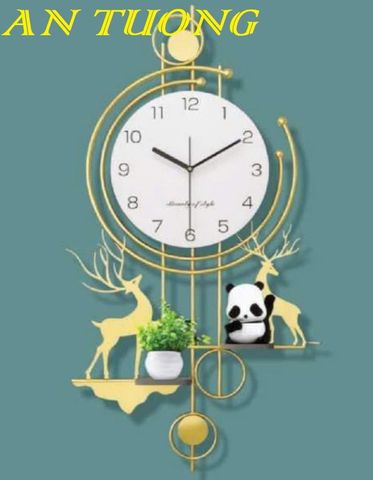  Đồng hồ treo tường trang trí phòng khách đẹp 040 