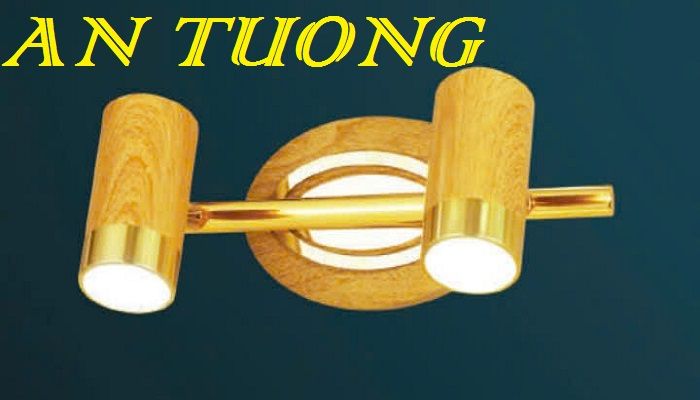 đèn soi tranh treo tường 2 bóng, đèn rọi tranh decor trang trí tranh ảnh treo tường 018