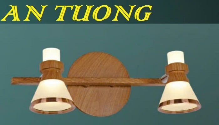 đèn soi tranh treo tường 2 bóng, đèn rọi tranh decor trang trí tranh ảnh treo tường 028