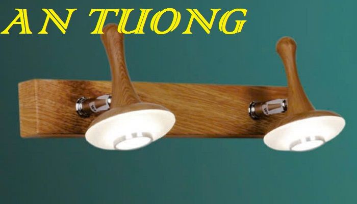 đèn soi tranh treo tường 2 bóng, đèn rọi tranh decor trang trí tranh ảnh treo tường 030