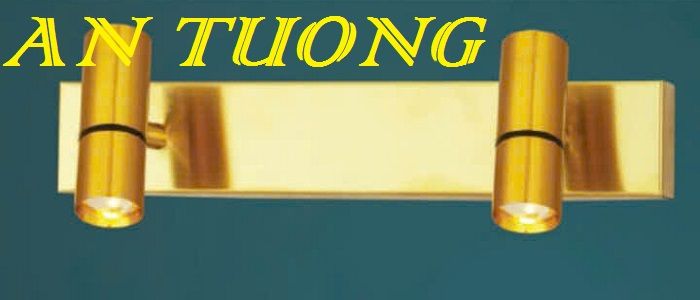 đèn soi tranh treo tường 2 bóng, đèn rọi tranh decor trang trí tranh ảnh treo tường 053