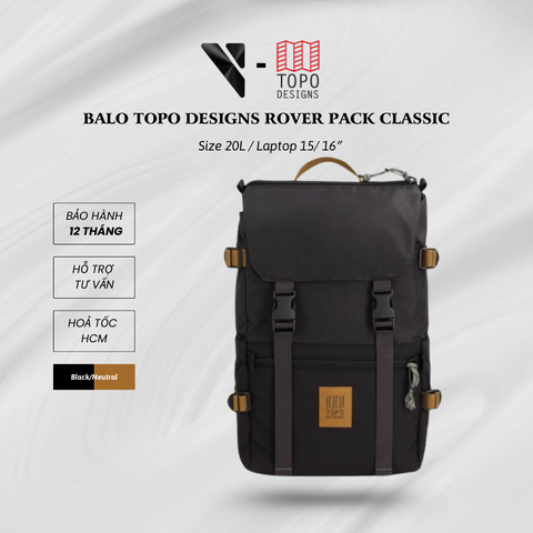 Balo TOPO DESIGNS (Corolado, USA) Rover Pack Classic 20L / Laptop 15″/16″