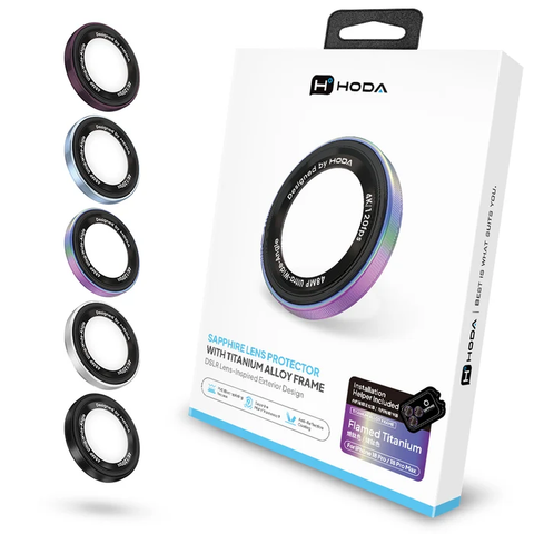 Kính Bảo Vệ Camera Monocular Lens Hoda Sapphire Cho iPhone 18 Series