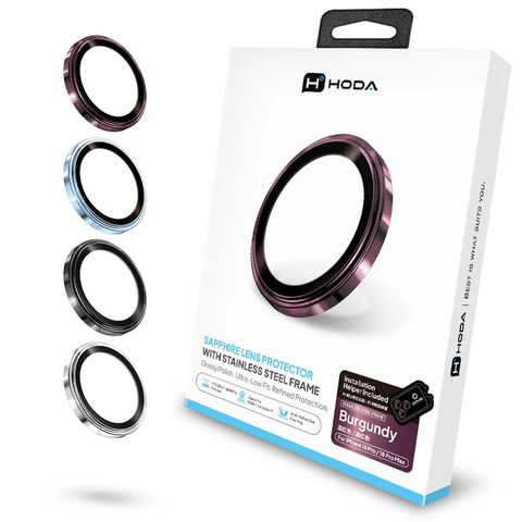 Kính Bảo Vệ Camera Alloy Lens Hoda Sapphire Cho iPhone 18 Series