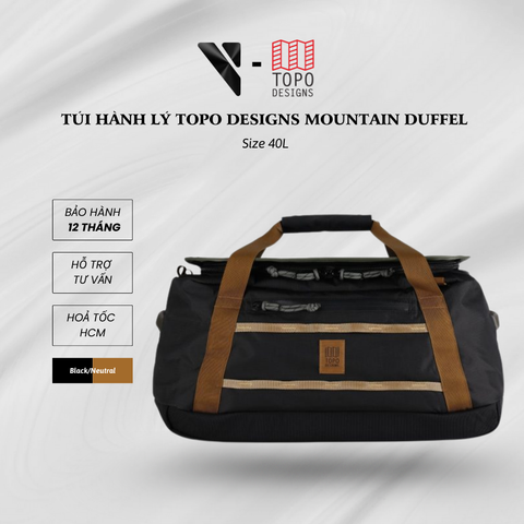 Túi trống hành lý TOPO DESIGNS (Corolado, USA) Mountain Duffel 40L
