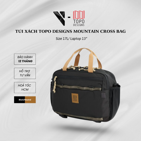 Túi xách TOPO DESIGNS (Corolado, USA) Mountain Cross Bag 17L/Laptop 13″