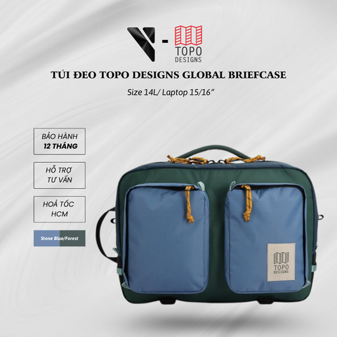 Túi đeo TOPO DESIGNS (Corolado, USA) Global Briefcase 14L/Laptop 15/16