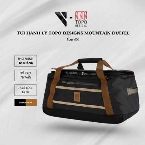 Túi trống hành lý TOPO DESIGNS (Corolado, USA) Mountain Duffel 40L