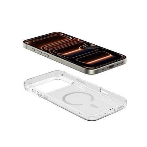 Ốp Lưng Magsafe Mipow Kingbull Button control Tempered Glass Transparent iPhone 17 Series 2025