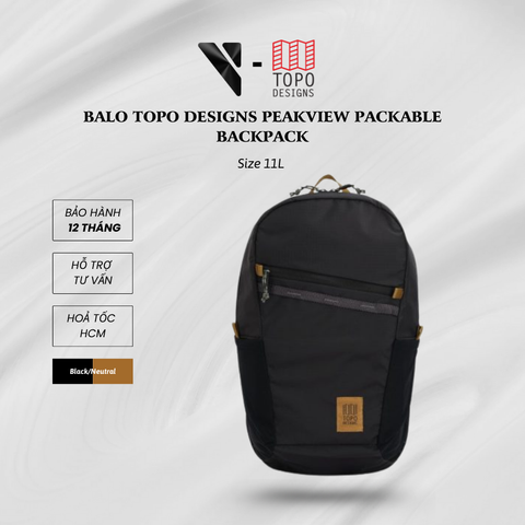 Balo TOPO DESIGNS (Corolado, USA) Peakview Packable Backpack