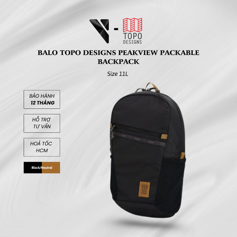 Balo TOPO DESIGNS (Corolado, USA) Peakview Packable Backpack