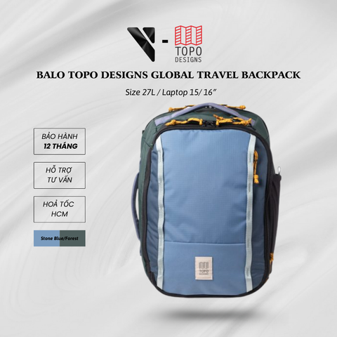 Balo TOPO DESIGNS (Corolado, USA) Global Travel Backpack 27L/Laptop 15/16″