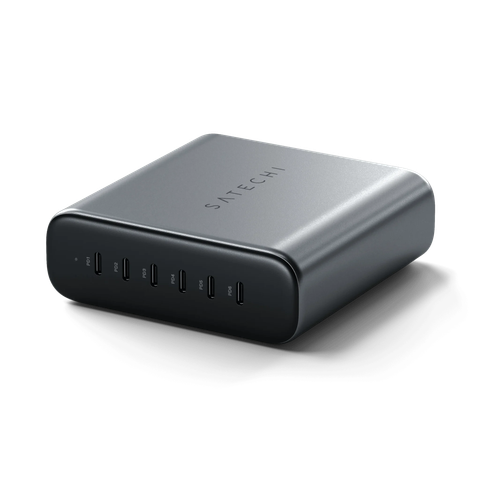 Bộ sạc GaN Satechi 200W 6 cổng USB-C