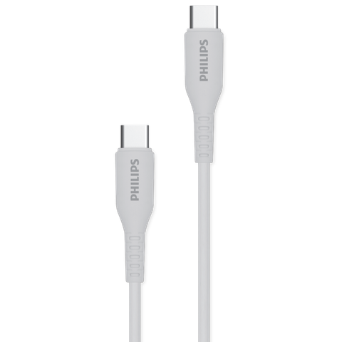 Dây cáp sạc Philips 60W Type C to Type C | Dài 1.2M | Dây Silicone